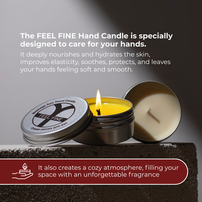 Moisturizing Hand Candle with Soy Wax | Massage Oil Candle