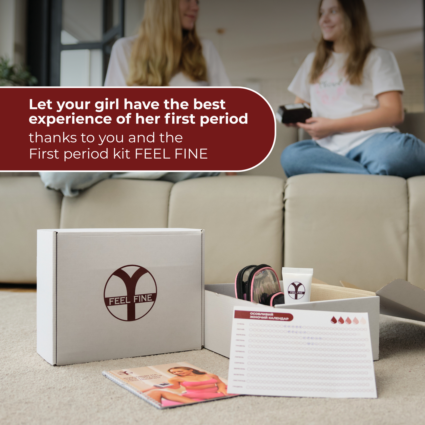 First Period Box for Teen Girls | Menstrual Starter Kit