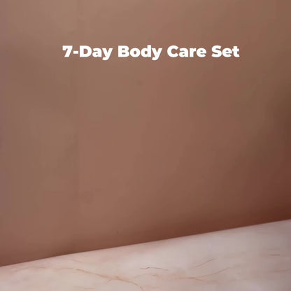 Body Care Gift Set for Women – 7 Day Self Care Routine with Scrub, Cream & Wrap